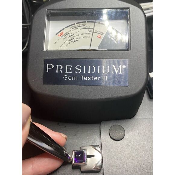 Sterling silver 925 Amethyst Ruby Pendant - Picture 11 of 13